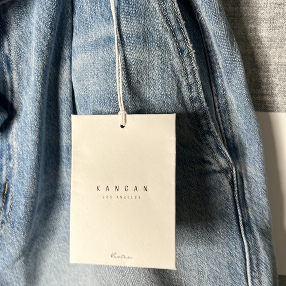 Kancan High Rise Denim shorts - Picture 2 of 5